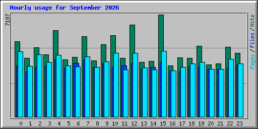Hourly usage for September 2026